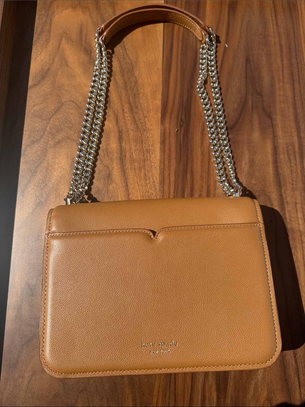 Kate Spade New York LOCKET LARGE FLAP CROSSBODY CONVERTIBLE SHOULDER BAG (Brown) - Picture 7 of 9